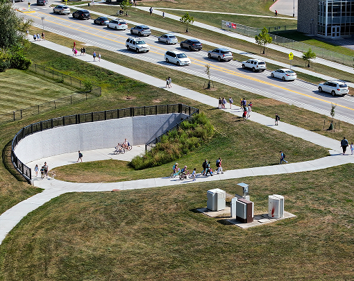 		Underpass on American Legion Road near Hoover
																	Elementary in Iowa City.