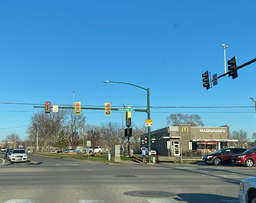 Benton Street and Riverside Drive in Iowa City. 